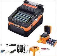 Soudeuse par fusion de fibres optiques portable DC avec écran LCD et alignement de cœur pour l'installation de réseaux FTTH et de télécommunications