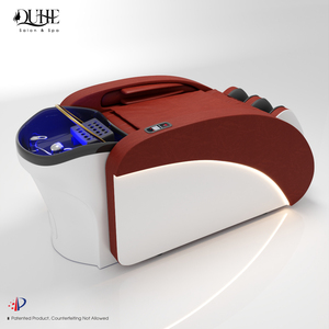 Lit de lavage électrique de luxe moderne pour salon de coiffure et spa, avec fonction vapeur et bassin de lavage thérapeutique - Product Image 3