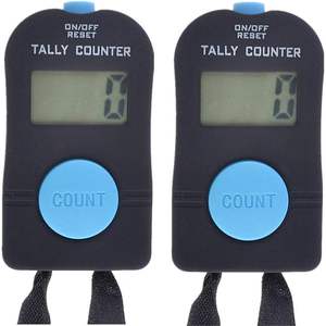 2025 2 PCS Deportes y entretenimiento Contador de conteo digital con cordón Manual Agregar y restar Clicker - Product Image 1
