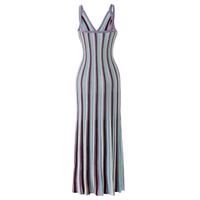 Robe longue à fines bretelles rayée pour femme - Design fluide, élégante pour tous les jours et les occasions décontractées