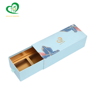 Boîtes cadeaux en papier pour chocolats à la truffe avec logo personnalisé de qualité alimentaire, avec séparateurs, boîte à bonbons noire de luxe