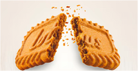 Biscuits carrés fourrés au cacao importés de Belgique, emballage en carton de 125 g