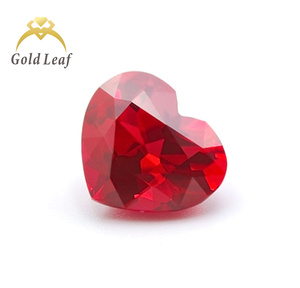 Goldleaf Certificado Piedras preciosas cultivadas sueltas Corte de corazón Rubies Pigeon <span class=keywords><strong>Blood</strong></span> Gems Diamante Suelto - Product Image 3