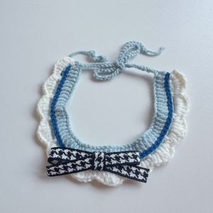 Hot Selling Cat Knit <strong>Collar</strong> <strong>Pet</strong> Handmade Crocheted <strong>Collars</strong> With Bow Tie Handwoven Woolen Scarf Cute <strong>Pet</strong> <strong>Collar</strong> <strong>2026</strong> ODM - Product Image 6