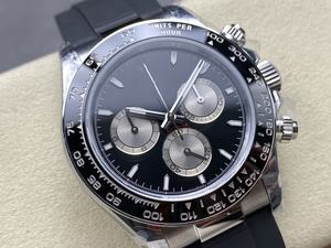 Reloj Mecánico de Lujo de la Mejor Calidad, 40 mm, Fábrica QF, 126519, Acero 904L, Movimiento 4131, Peso 155 g, Cronógrafo, Esfera Negra Panda - Product Image 3