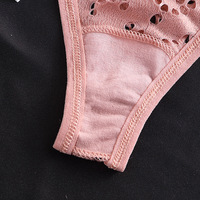 Tanga Low Waist G String Panties Lingerie Sexy Cross Bandage Women's Panties Hollow Lace See-through Underwear Seductive Thong