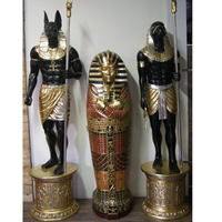 Décoration extérieure grand bronze dieu égyptien Anubis statues en laiton sculpture à vendre