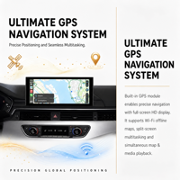 Radio para Auto Snapdragon 665/685 para Audi A4 A4L A5 S5 (2017-2021) de 10.25"/12.3", Unidad Principal Multimedia Inalámbrica con Android Auto y CarPlay