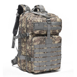En stock, sac à dos tactique imperméable de grande capacité 40L, sac à dos de chasse tendance, sac de voyage avec fermeture à enroulement - Product Image 1