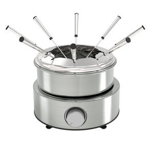 Gril <span class=keywords><strong>à</strong></span> <span class=keywords><strong>fondue</strong></span> <span class=keywords><strong>électrique</strong></span> 1900W pour la maison et l'hôtel 8 fourchettes en acier inoxydable et petites casseroles antiadhésives pour un nettoyage facile - Product Image 6