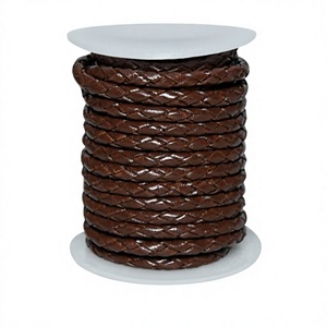 Custom Length High Quality <b>Leather</b> Cord Factory Price Real Cow Buffalo <b>Leather</b> <b>Bracelet</b> Other Accessories Making Cord Supplier - Product Image 1