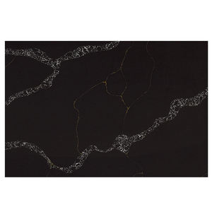 DCT CN7080 – Dalle de quartz noire craquelée, personnalisable OEM/ODM, <span class=keywords><strong>pour</strong></span> espaces commerciaux – Noir intense - Product Image 3