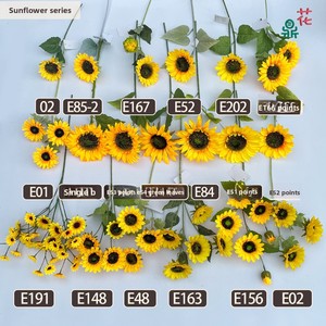 Girasoles Artificiales de Tallo Largo y Un Solo Tallo, Materiales Florales de Seda para Decoración de Bodas, Proyectos de Escaparates y Visualización en Centros Comerciales - Product Image 3