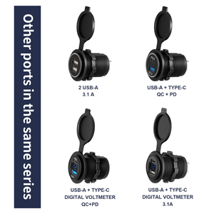 Install <strong>Usb</strong> Port in Car Fast Charging <strong>Usb</strong> C Pd 12V <strong>2</strong> Ports Qc 3.0 and Type C Pd Dc 12V-24V Dual <strong>Usb</strong> Power <strong>Socket</strong> Outlet - Product Image 6