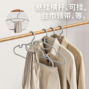 Cintres à vêtements Xitianlong antidérapants et sans traces, lot de 10, pour vêtements, pantalons, cravates, organiseur de rangement - Product Image 5