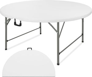 Best-seller en usine <span class=keywords><strong>Table</strong></span> <span class=keywords><strong>ronde</strong></span> <span class=keywords><strong>pliante</strong></span> en deux de style moderne de 5 pieds <span class=keywords><strong>Table</strong></span> en plastique HDPE pour événements en plein air - Product Image 1
