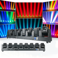 Barre de lumière LED motorisée 8x40W avec zoom, faisceau mobile et éclairage auxiliaire LED Wash pour bars, KTV, spectacles en direct et éclairage de scène