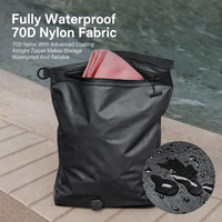 Sacs de compression sous vide 70D en nylon Ripstop TPU imperméables pour voyage, sacs de rangement à enrouler pour bagages et camping