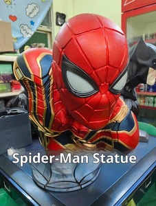 Buste en résine <span class=keywords><strong>Spiderman</strong></span>, modèle artisanal, ornement d'aventure télévisuelle, écologique, pour décorations <span class=keywords><strong>de</strong></span> <span class=keywords><strong>Noël</strong></span> - Product Image 3