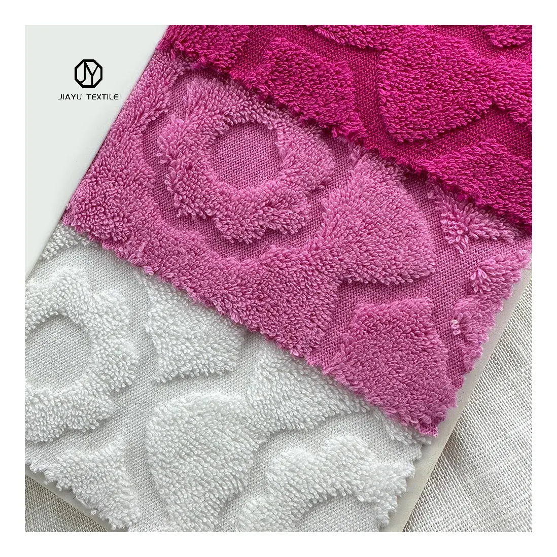 Заводская Поставка CVC Хлопок/полиэстер 300 г/м цветочное полотенце махровое жаккардовое трикотажное полотно для девочек/детские пижамы