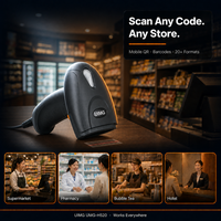 HS20 Multi-Code 2D Handscanner USB QR PDF417 DataMatrix für Fitness-Studio Mitgliedskarten-Check-in