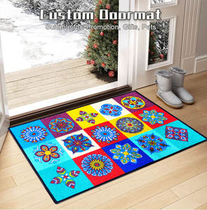 דלת מותאם אישית doormat doormat הדלת מותאמת אישית פנים חיצונית פנים פנים פנים פנים מותאם אישית עמיד למים - Product Image 5