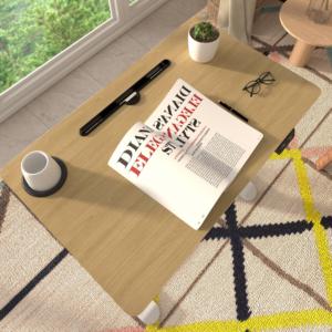 Mesa auxiliar eléctrica con estructura tipo C, muebles económicos para el hogar, mesa auxiliar eléctrica movible ajustable sobre Escritorio de cama - Product Image 5