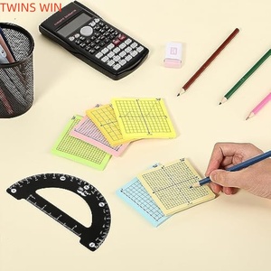 Bloc de notas adhesivas de gráfico de color fluorescente de 7,5*7,5 CM personalizado eje de coordenadas notas adhesivas simples - Product Image 4