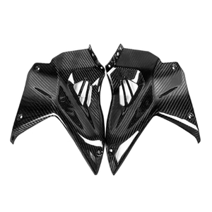 Pour Kawasaki Ninja H2 <span class=keywords><strong>H2R</strong></span> 2021 2022 <span class=keywords><strong>2023</strong></span> 2024 3K 100% accessoires de moto en Fiber de carbone sèche couvercle de panneau latéral de réservoir de carburant avant - Product Image 1