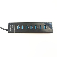 Hub USB 3.0 de Alta Velocidad Bajeal de 1.2m con 7 Puertos, Material ABS, Admite Conexión en Caliente, Indicador LED, Adaptador de Expansión Personalizable