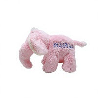 Peluche personnalisée en forme d'éléphant rose, jouet en peluche pour enfants, adorable poupée éléphant avec texte brodé personnalisé, cadeau