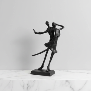 Dökme Demir Metal El Sanatları Dans Eden Çift Heykeli Sevgililer Günü Düğün Hediyesi Ev Dekorasyonu - Product Image 1