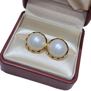 Colgante de Perla Mabe Blanca Mabei World de 16 mm, Plata 925, Chapado en Oro de 18K, Engaste Redondo, Clásico, Unisex, para Uso Diario - Product Image 5