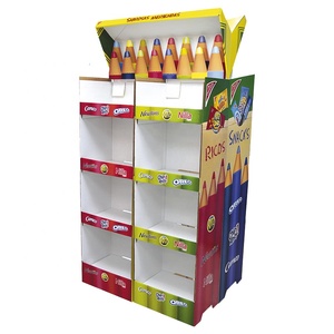 Cardboard Stationary Shop Display Stand Comic Book Pen Shelve Greeting Card Magazine Display Rack