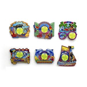 Costa Rica Souvenirs Bahamas Gift Ideas Hot Sale MDF Designs <b>Personalized</b> Punta Cana Sea Boat Beach View Fridge Magnets - Product Image 4