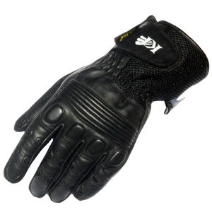 Gants de course en cuir à doigts entiers, revêtement antidérapant, imperméables, respirants, compatibles avec les écrans tactiles, pour la conduite - Taille universelle unisexe - Product Image 1