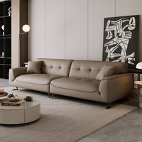 Canapé Modulaire en Cuir Véritable Moderne TJS2377 avec Cadre en Bois Massif et Mousse Haute Densité pour Salon et Hôtel – Offre VIP