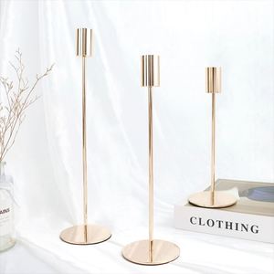 Support de bougie long et compact le plus avantageux pour bougies d'église, centre de table de mariage - Product Image 1