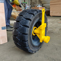 16 "22" Kit roda kastor karet tugas berat 16 "Roues untuk wadah pengiriman 20 kaki dan 40 kaki roda terpasang di sisi kastor