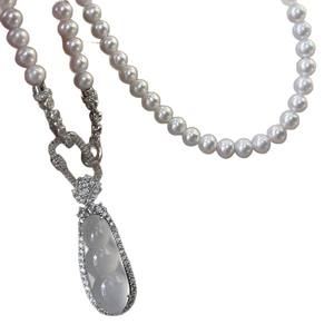 Colgante de Plata S925 31307, Collar Simple DIY con Calabaza Colgante Vacía y Accesorios de Cuentas de 6-8mm, Dijes de Diamantes - Product Image 5