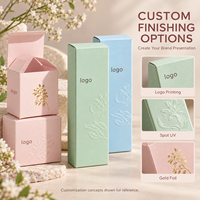 Carton pliable à fond à verrouillage automatique pour produits de beauté avec impression personnalisée, conçu pour les commandes de gros pour la vente au détail