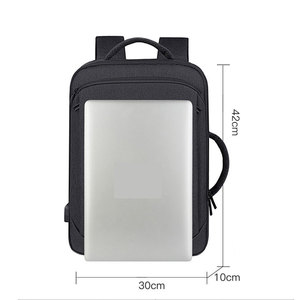 Kiểu dáng đẹp chức năng màu xám máy tính xách tay Ba lô <span class=keywords><strong>USB</strong></span> sạc đa năng kinh doanh cổ điển ba lô chống trộm túi bền - Product Image 2