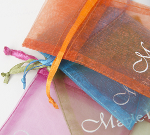 Bolsa con cordón de organza para regalos de joyería Bolsa de regalos de Navidad - Product Image 2