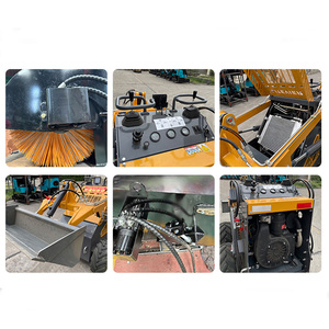 Livraison gratuite Mini chargeuse compacte Ot Sale Diesel 23hp Mini chargeuse compacte sur chenilles avec godet 4 en 1 - Product Image 6