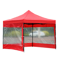 Tente de réception professionnelle 2x3 3x4 3x4.5 avec porte automatique et parois latérales escamotables pour extérieur