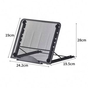 Support de tablette ventilé en maille métallique réglable du fabricant chinois, support portable pour ordinateur portable pour le bureau et l'école - Product Image 4