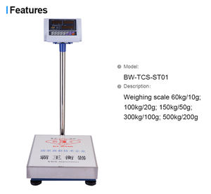 300kg/100kg faltbare Plattform waage Anpassbare OEM-Tisch waage mit CE/OIML-Zertifizierung und LED/LCD-Display - Product Image 3