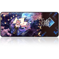 TigerWings Livraison Gratuite 1 Pièce Tapis de Souris Gaming RGB Chauffant en Caoutchouc 800x300mm Blanc Mini Fille Sexy Anime Mairuige