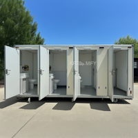 Mini-maison durable, WC extérieur, remorque sanitaire avec douche, toilettes portables VIP publiques, toilettes mobiles préfabriquées