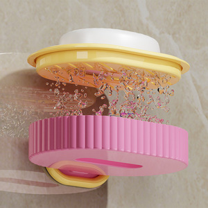 Jabonera Minimalista de Pared Ovalada de ABS con Drenaje para Baño y Dormitorio - Product Image 5